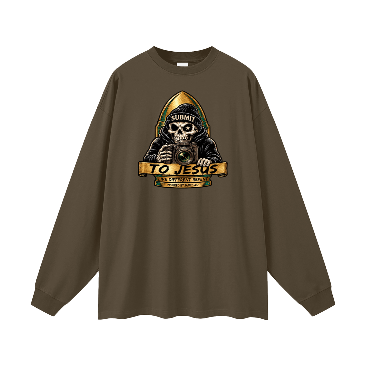 SUBMIT TO JESUS LIVE DIFFERENT REPENT INSPIRED BY JAMES 4:7 Long Sleeve T-Shirt