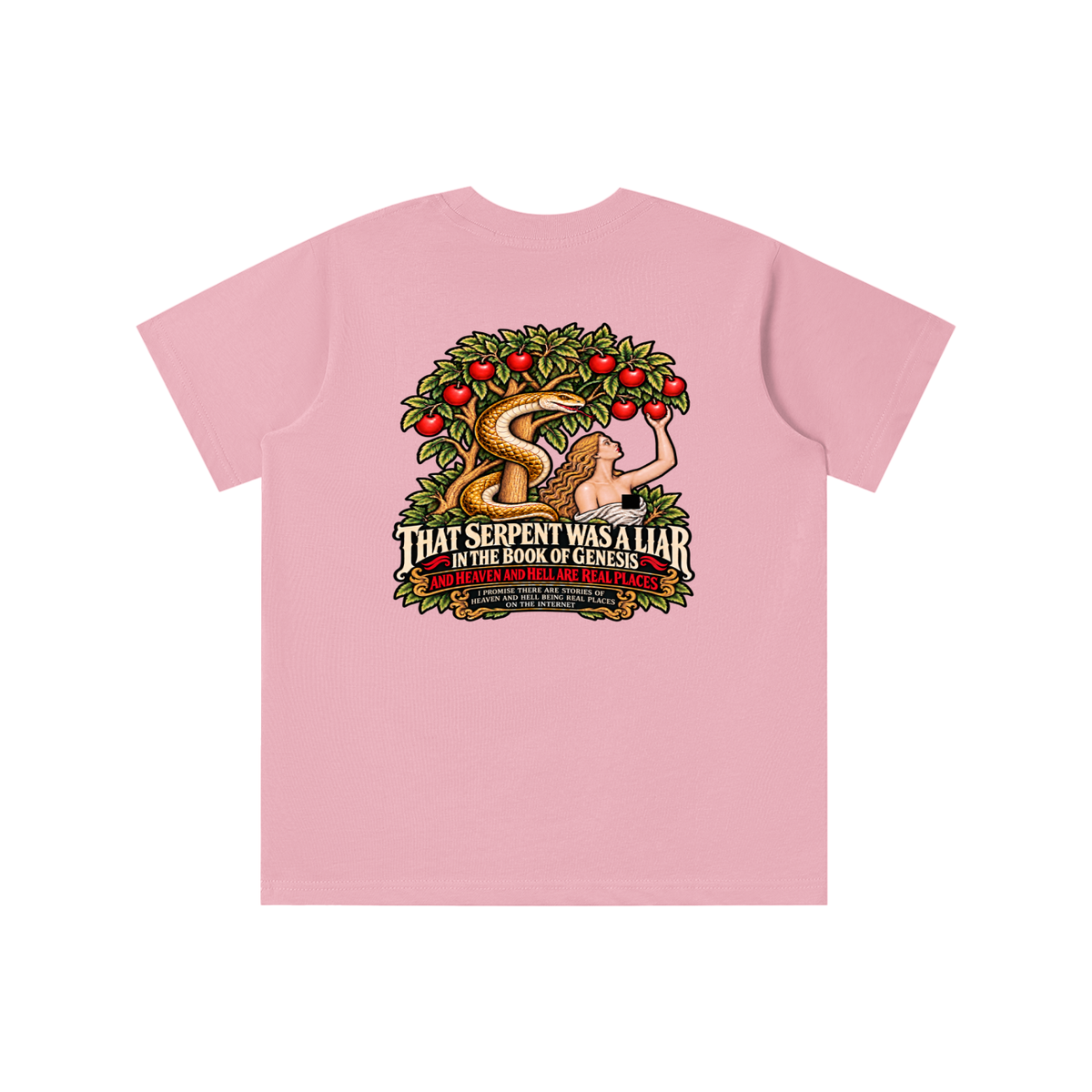 REVIVAL ARMOUR THAT SERENT WAS A LIAR IN THE BOOK OF GENESIS AND HEAVEN AND HELL ARE REAL PLACES I PROMISE THESE ARE STORIES OF HEAVEN AND HELL BEING REAL PLACES ON THE INTERNET youth T-shirt