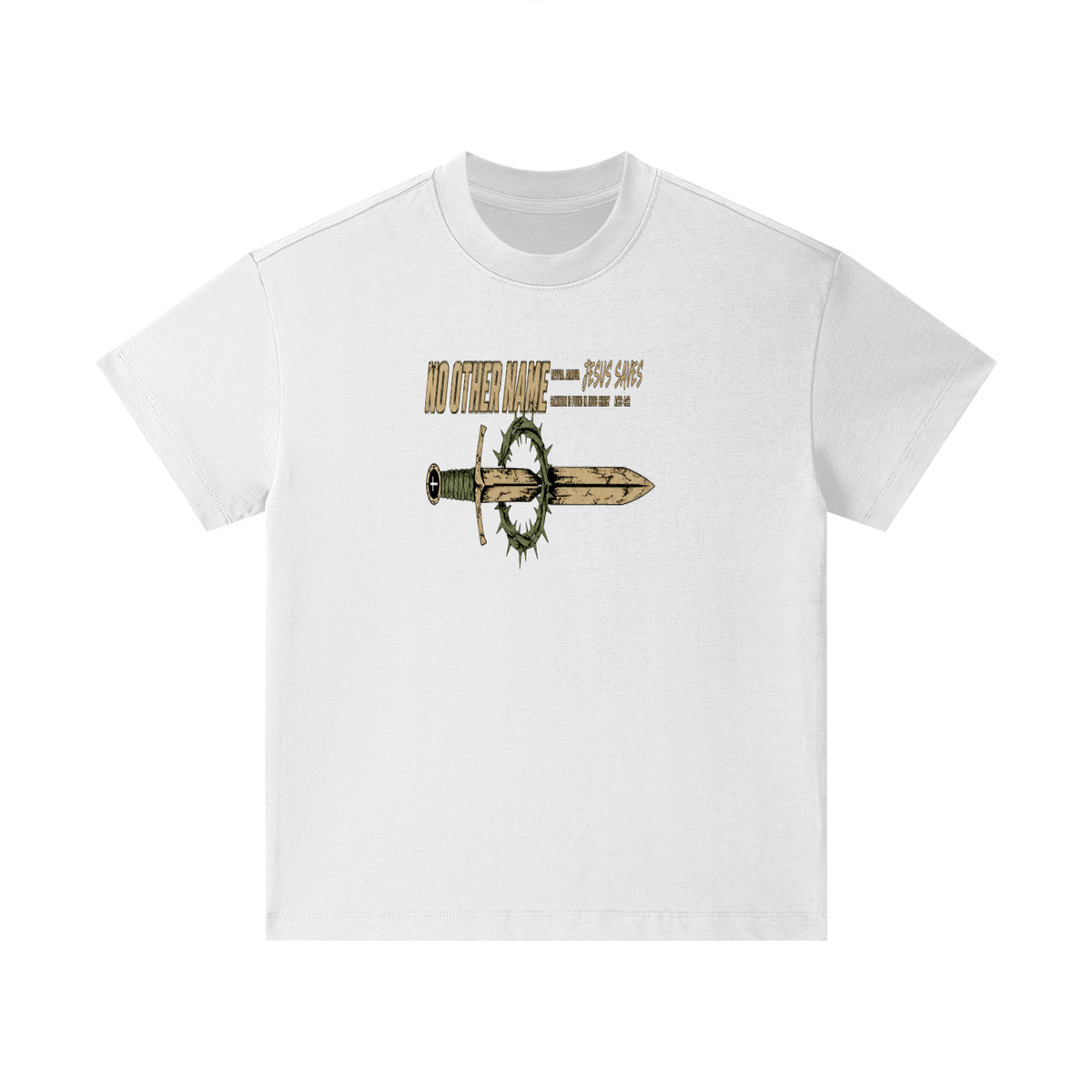 NO OTHER NAME REVIVAL ARMOUR JESUS SAVES SALVATION IS FOUND IN JESUS CHRIST ACTS 4:12 Kids T-Shirt