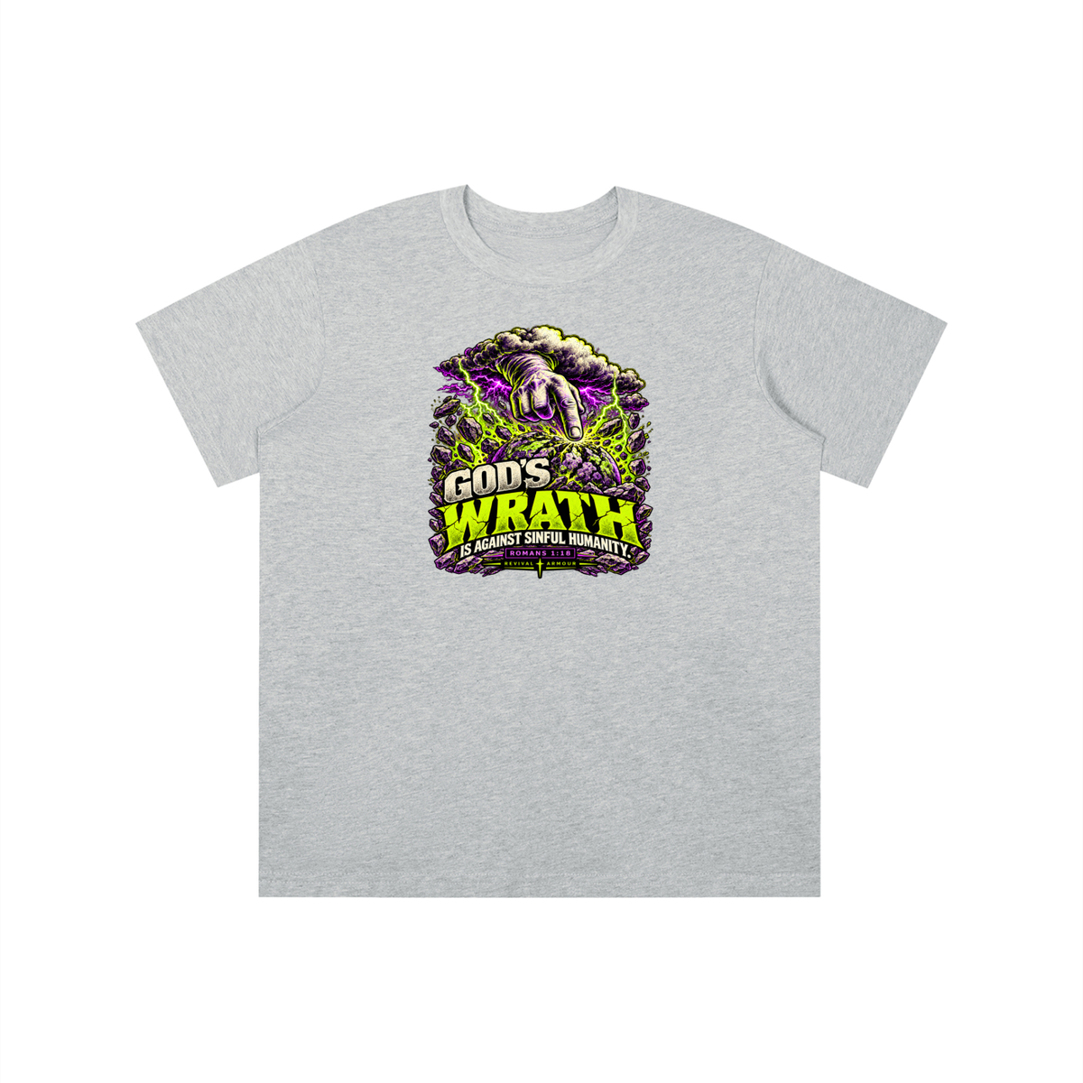 GOD'S WRATH IS AGAINST SINFUL HUMANITY [ROMANS 1:18] youth T-shirt