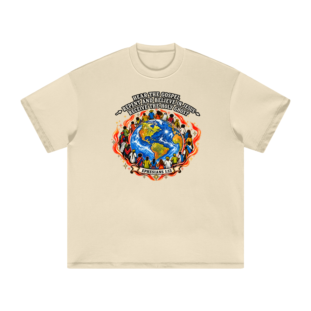 Hear the Gospel > repent and believe in Jesus > Receive the Holy Ghost T-Shirt