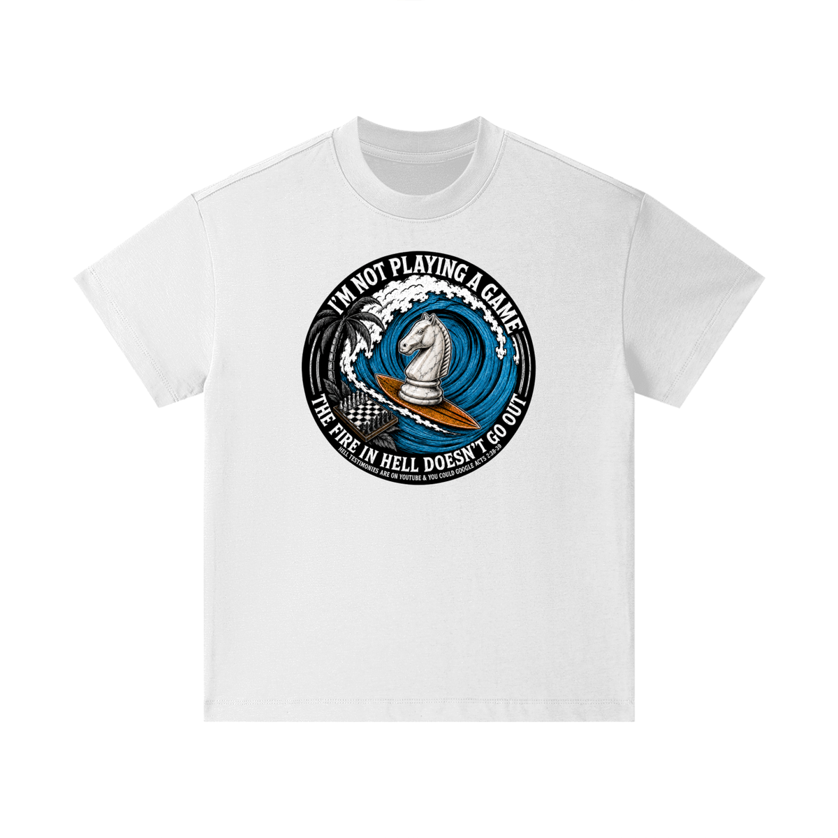 The fire in Hell doesnt go out Kids' T-Shirt