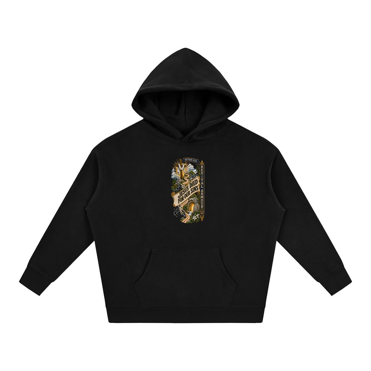 MATTHEW 20:28 Jesus died for our sins REVIVAL ARMOUR Hoodie