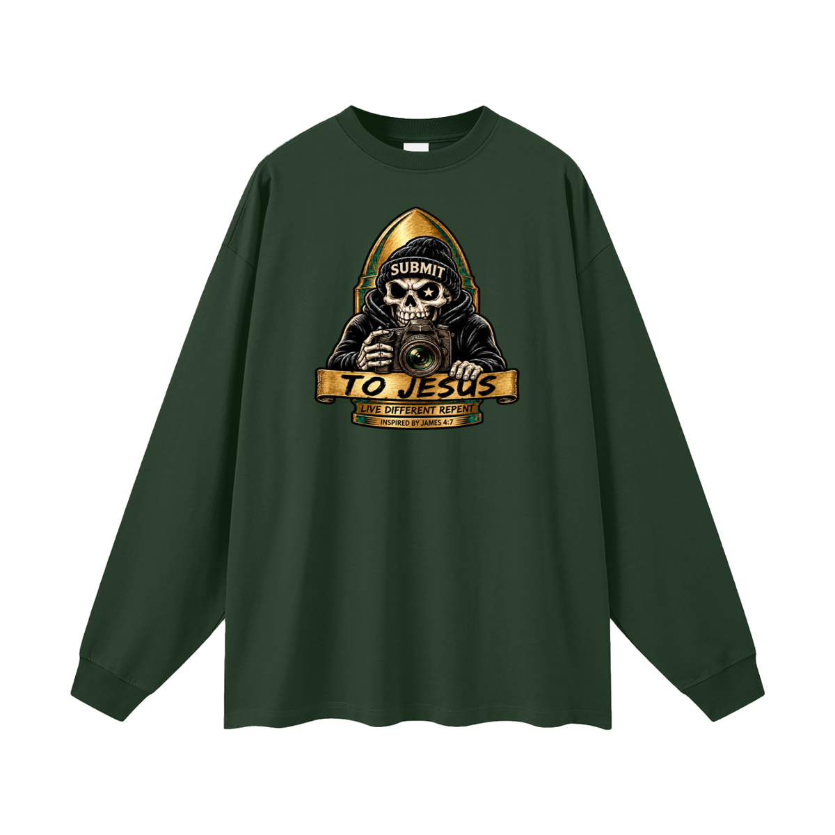 SUBMIT TO JESUS LIVE DIFFERENT REPENT INSPIRED BY JAMES 4:7 Long Sleeve T-Shirt