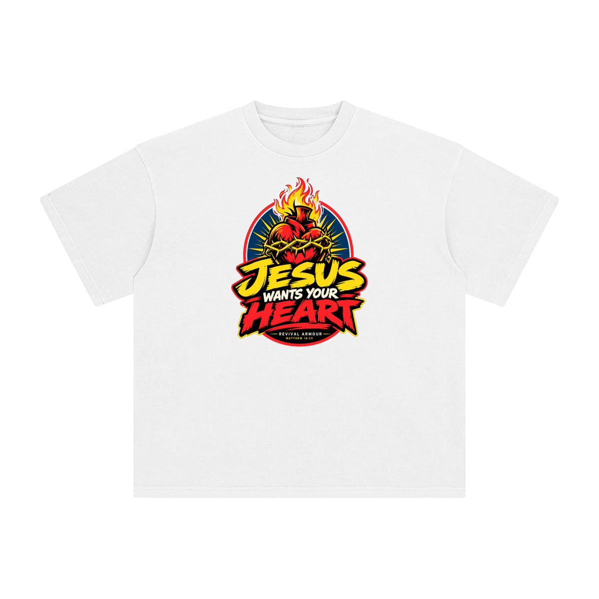 JESUS WANTS YOUR HEART - REVIVAL ARMOUR -  T-Shirt