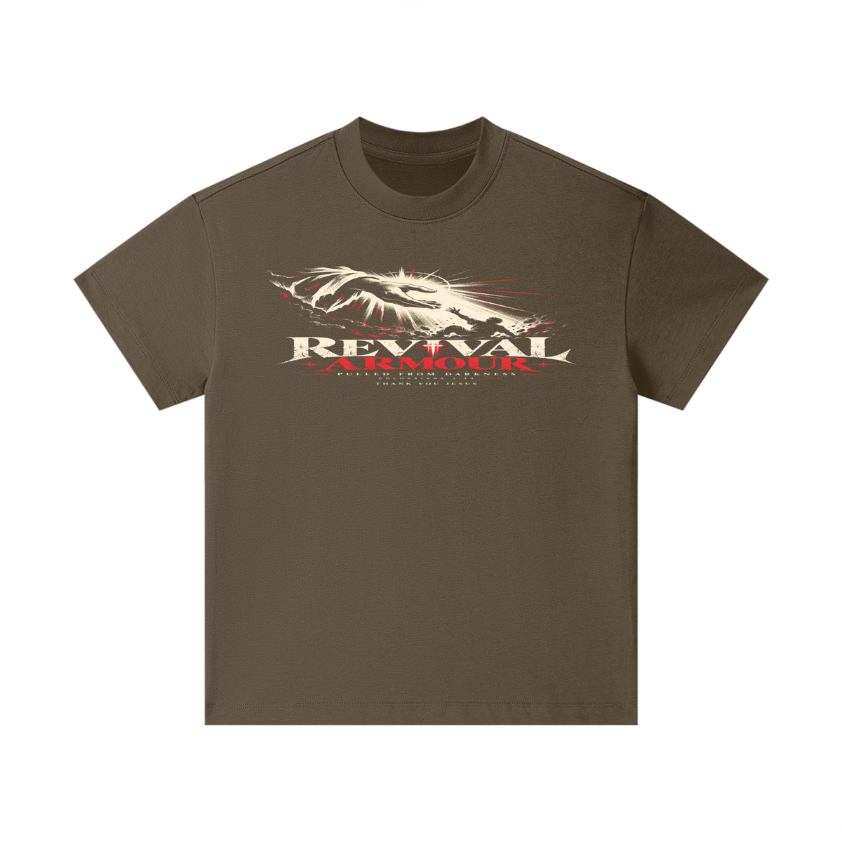 REVIVAL ARMOUR -PULLED FROM DARKNESS- -1 COLOSSIANS 1:13- THANK YOU JESUS Kids T-Shirt