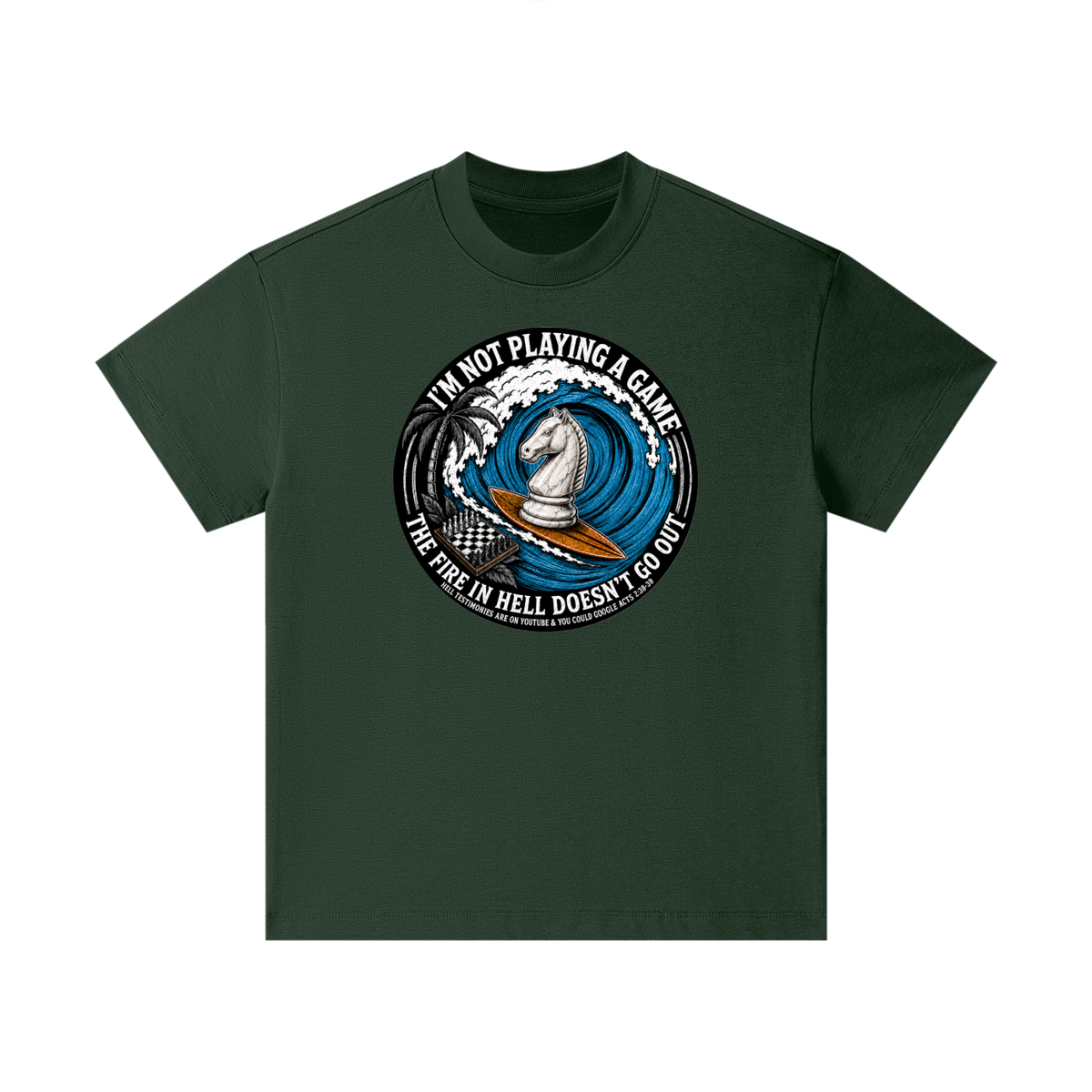 The fire in Hell doesnt go out Kids' T-Shirt