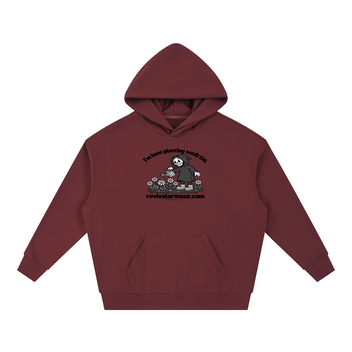 I've been planting seeds too. revivalrarmour.com ROMANS 10:9 Hoodie