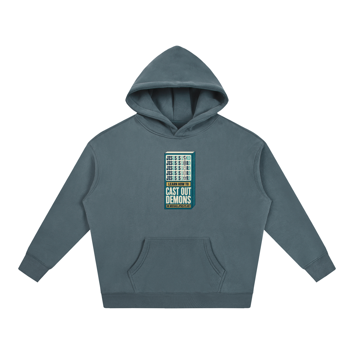 Jesus is Lord 5x Learn how to cast out demons on MICHAELJPHELPS.NET Hoodie