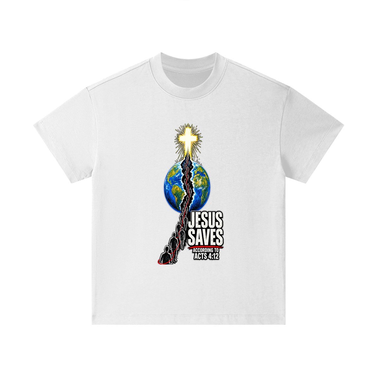 JESUS SAVES ACCORDING TO ACTS 4:12 Kids T-Shirt