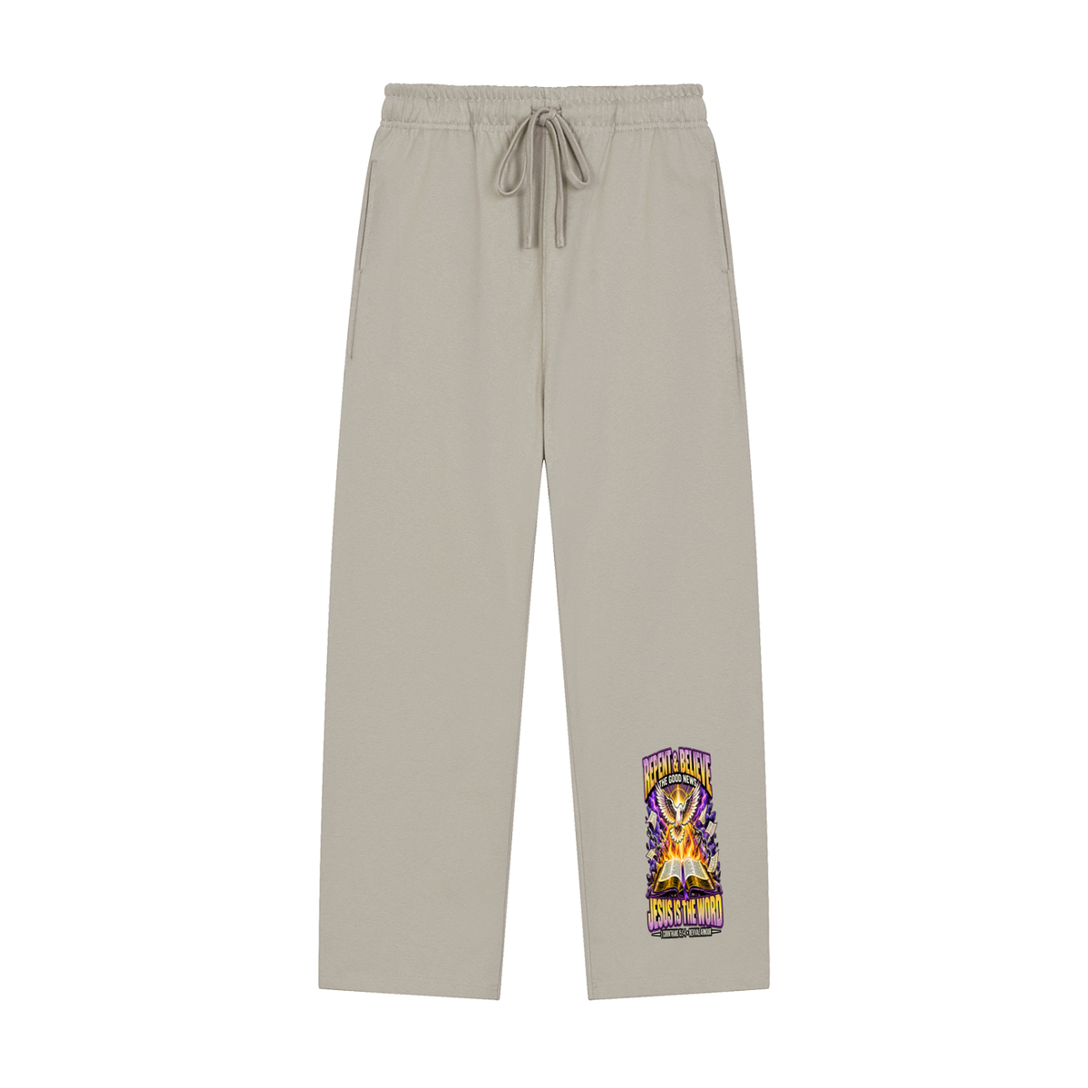 REPENT & BELIEVE THE GOOD NEW JESUS IS THE WORD 1 CORINTHIANS 15:1-4 REVIVAL ARMOUR Sweatpants