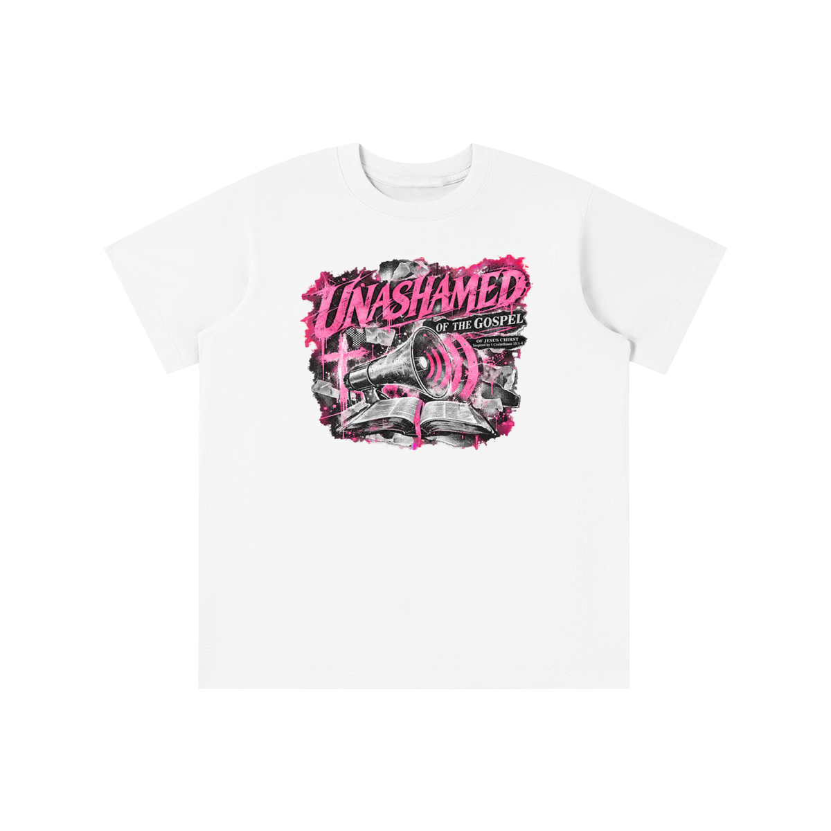 UNASHAMED OF THE GOSPEL OF JESUS CHIRST Inspired by 1 Corinthians 15:1-4 youth T-shirt