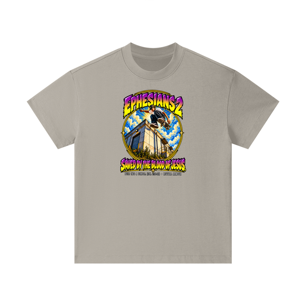 EPHESIANS 2 SAVED BY THE BLOOD OF JESUS BUILT INTO A TEMPLE. (EPH. 2:13-22) Kids T-Shirt