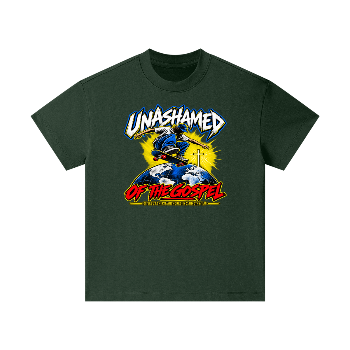 UNASHAMED OF THE GOPEL OF JESUS CHIRST ANCHORED IN 2 TIMOTHY 1:8 Kids T-Shirt