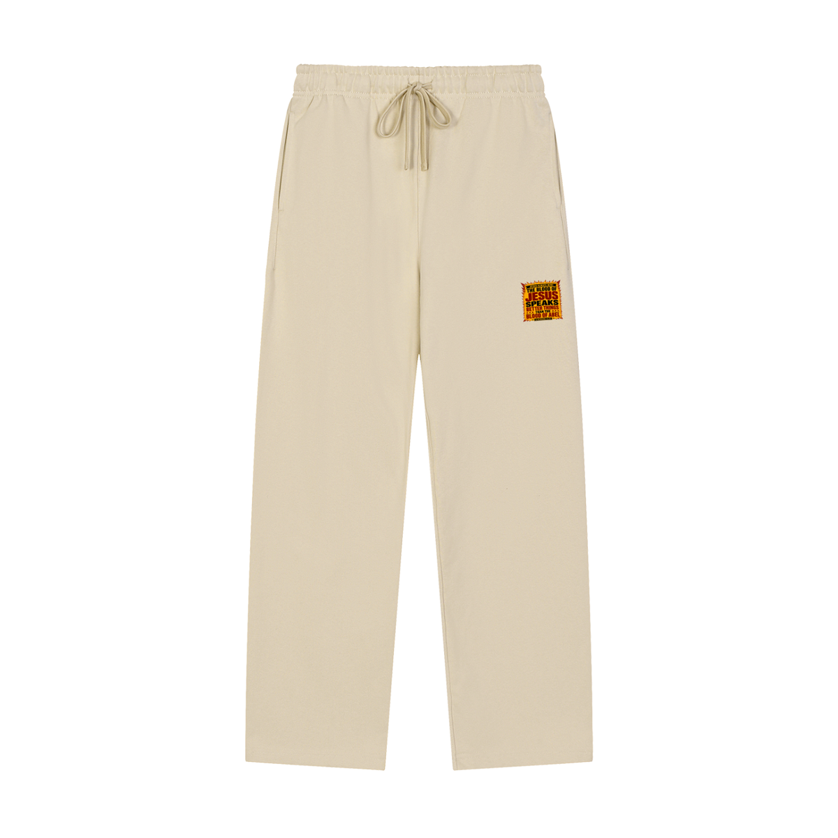 JESUS ALWAYS WINS THE BLOOD OF JESUS SPEAKS BETTER THINGS THAN THE BLOOD OF ABEL & HEBREWS12:24 Sweatpants
