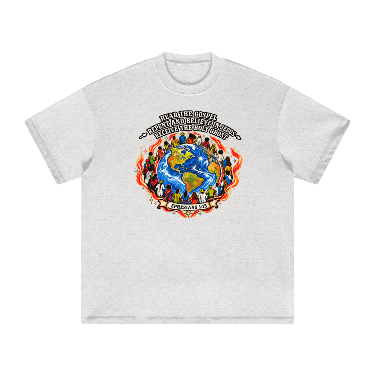 Hear the Gospel > repent and believe in Jesus > Receive the Holy Ghost T-Shirt