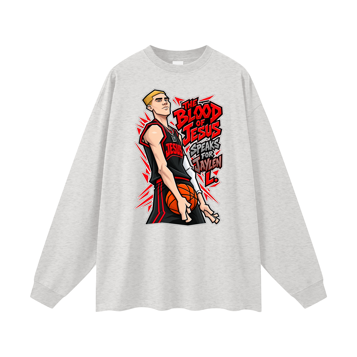THE BLOOD OF JESUS SPEAKS FOR JAYLEN L. Long Sleeve T-Shirt