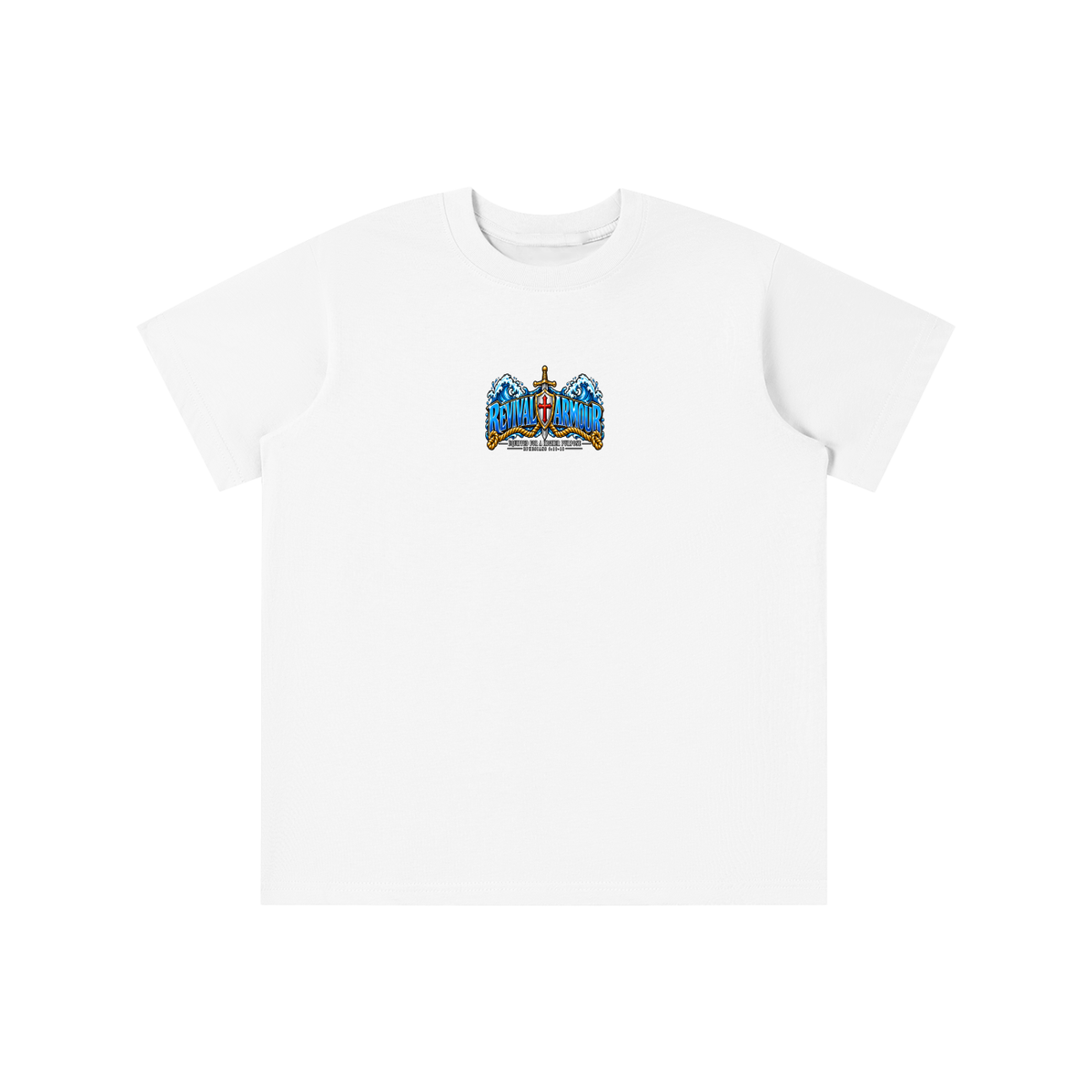 REVIVAL ARMOUR -EQUIPPED FOR A HIGHER PURPOSE- -EPHESIANS 6:10-18- youth T-shirt