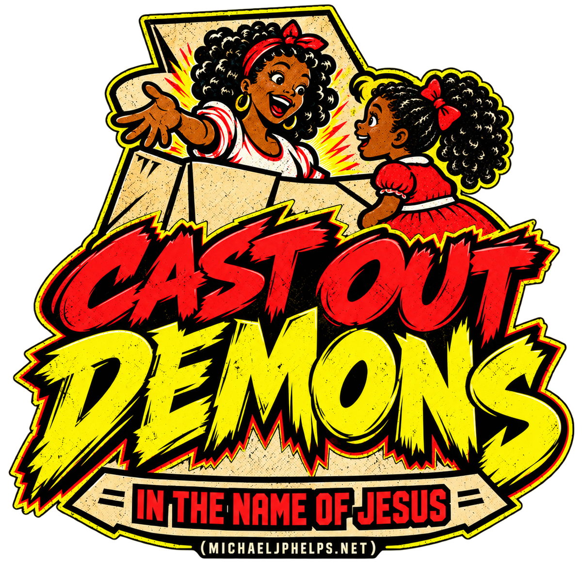 CAST OUT DEMONS IN THE NAME OF JESUS (MICHAELJPHELPS.NET) Joggers