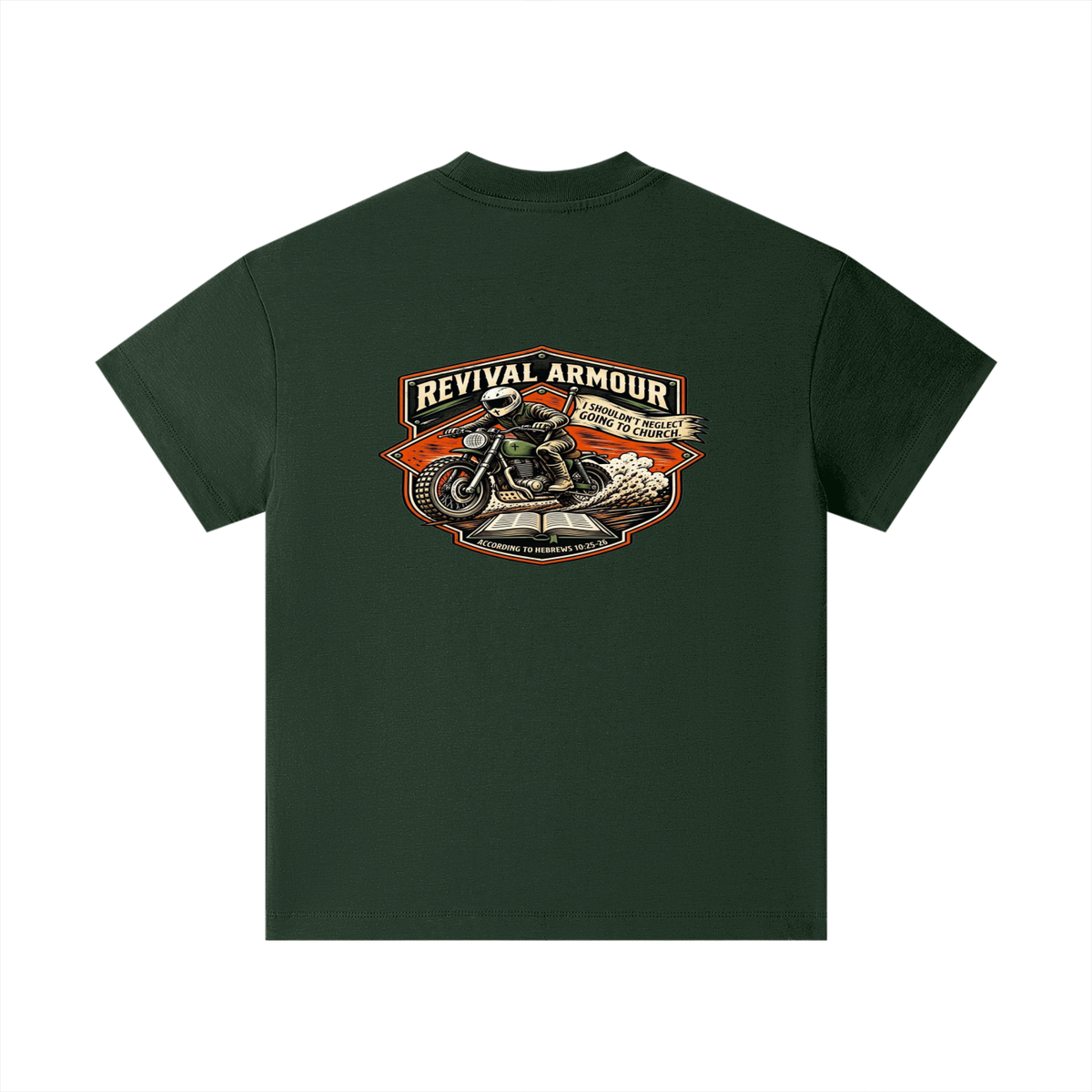 THE WAGE OF SIN IS DEATH REVIVAL ARMOUR I SHOULDN'T NEGLECT GOING TO CHURCH. ACCORDING TO HEBREWS 10:25-26 Kids T-Shirt