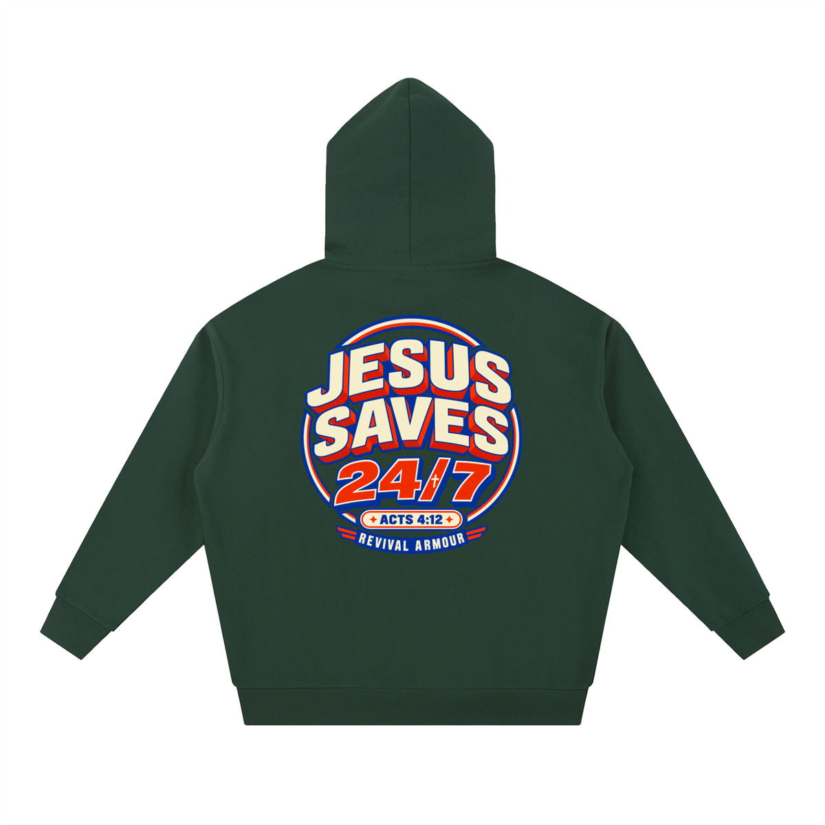 Jesus saves 24/7 Hoodie