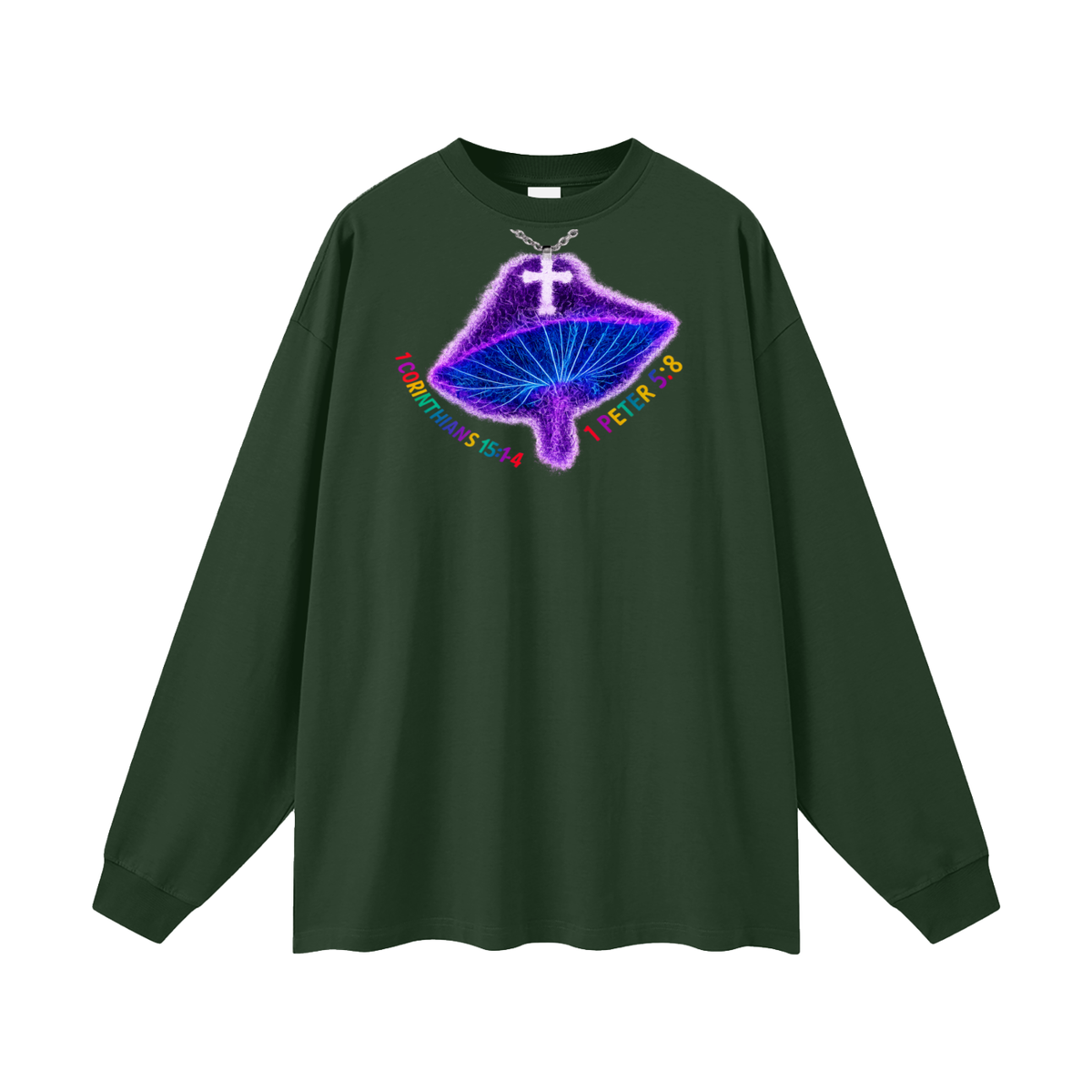 1 Corinthians 15:1-4 1 Peter 5:8 Long Sleeve T-Shirt
