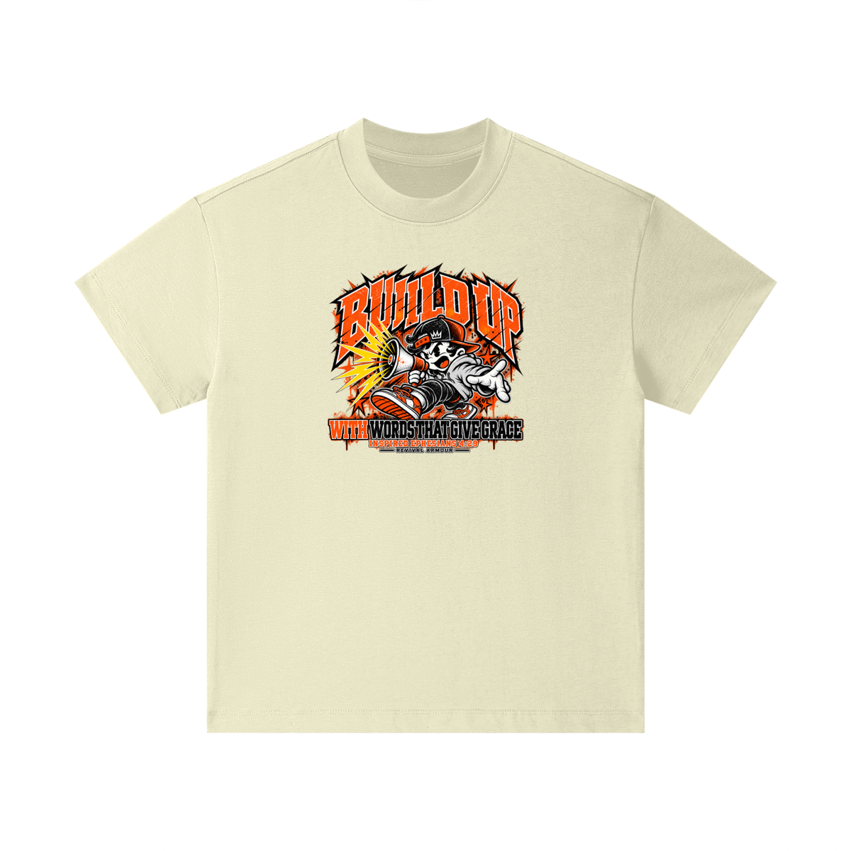 BUILD UP WITH WORDS THAT GIVE GRACE INSPIRED BY EPHESIANS 4:29 Kids T-Shirt