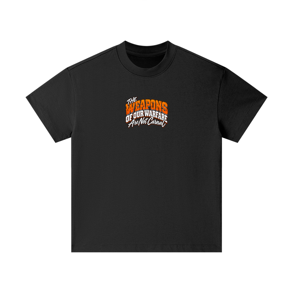 THE WEAPONS OF OUR WARFARE ARE NOT CARNAL HE IS COMMANDING EVIL SPIRITS TO LEAVE IN THE NAME OF JESUS - LUKE 10:19 - Kids T-Shirt