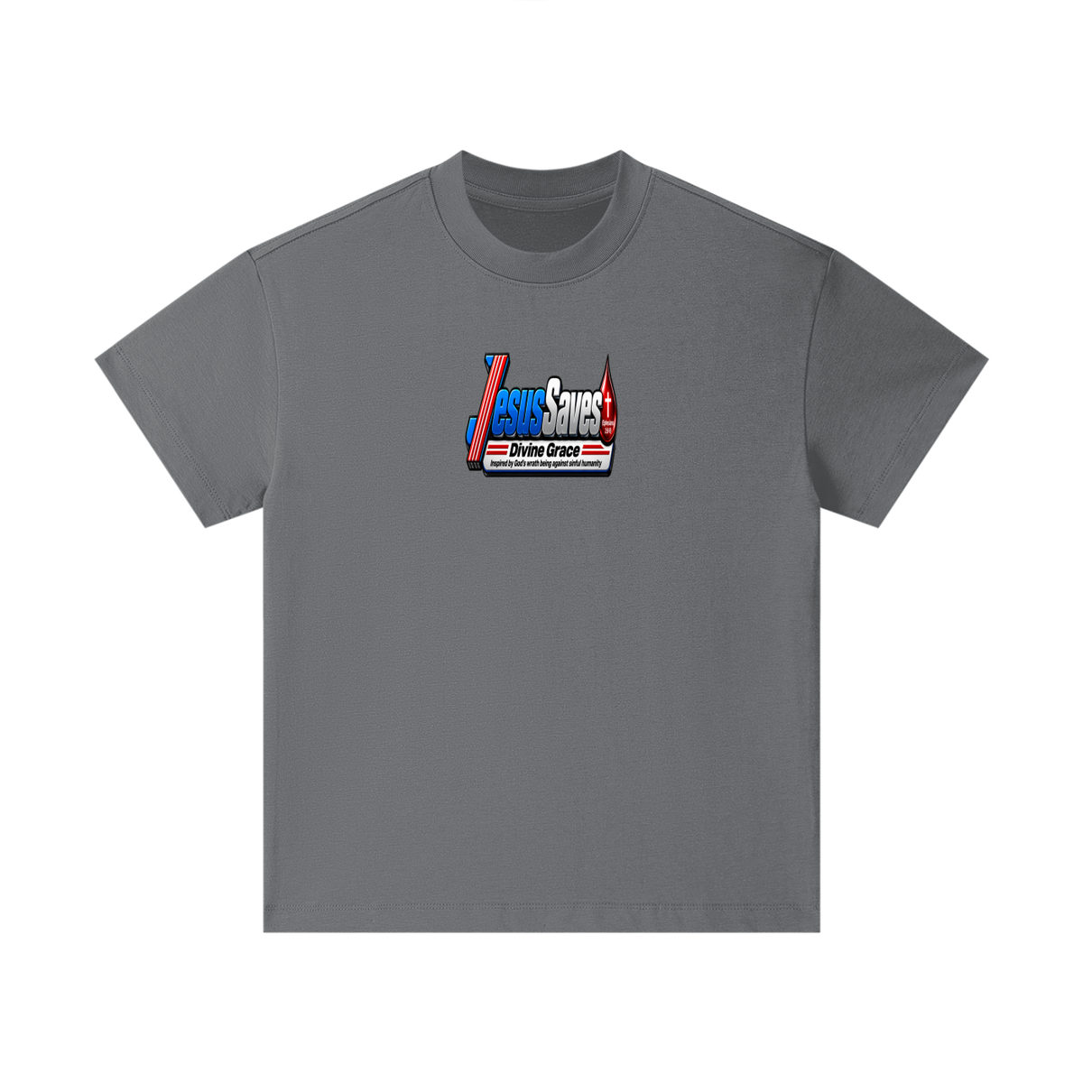 JESUS SVAES (EPHESIANS 2:8-9) DIVINE GRACE INSPIRED BY GOD'S WRATH BEING AGAINST SINFUL HUMANITY Kids T-Shirt