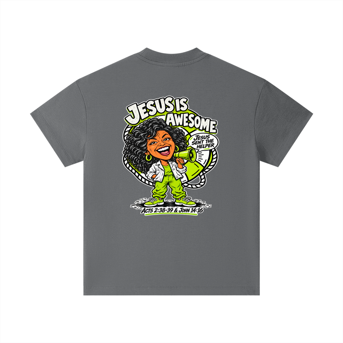 JESUS IS AWESOME JESUS SENT THE HELPER  Kids T-Shirt