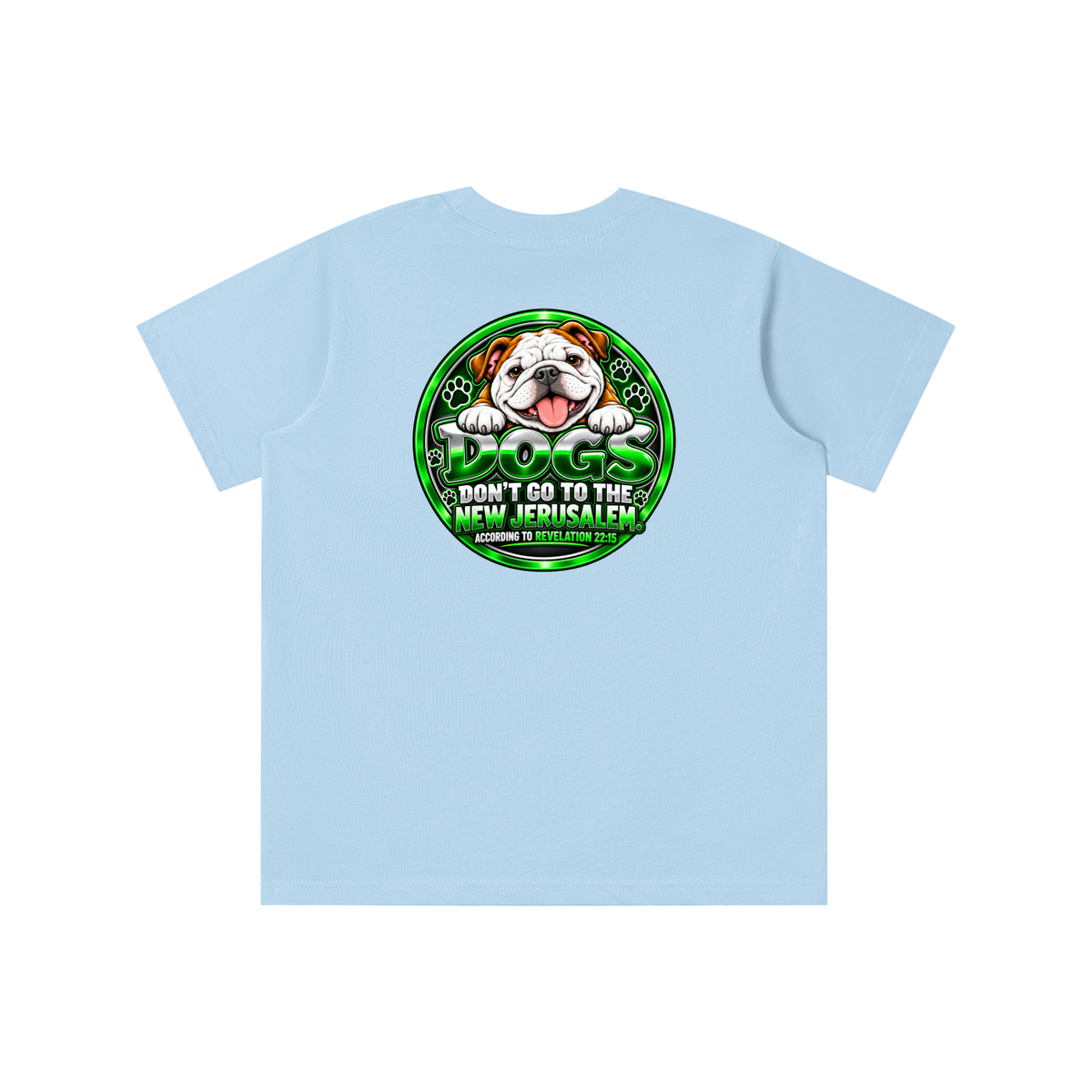 DOZENS OF TESTIMONIES ON YOUTUBE OF JESUS ENCOUNTERING PEOPLE. DOGS DON'T GO TO THE NEW JERUSALEM. ACCORDING TO REVELATION 22:15 youth T-shirt