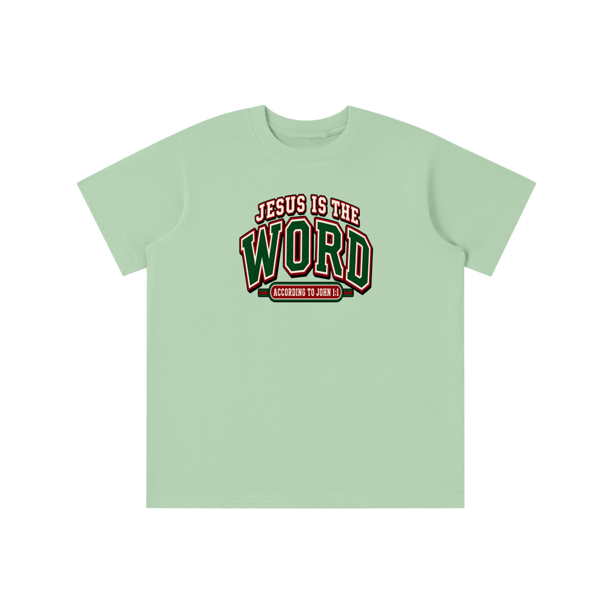 JESUS IS THE WORD ACCORDING TO JOHN 1:1 youth T-shirt