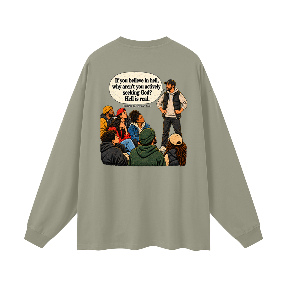 HELL IS NOT DOPE Long Sleeve T-Shirt