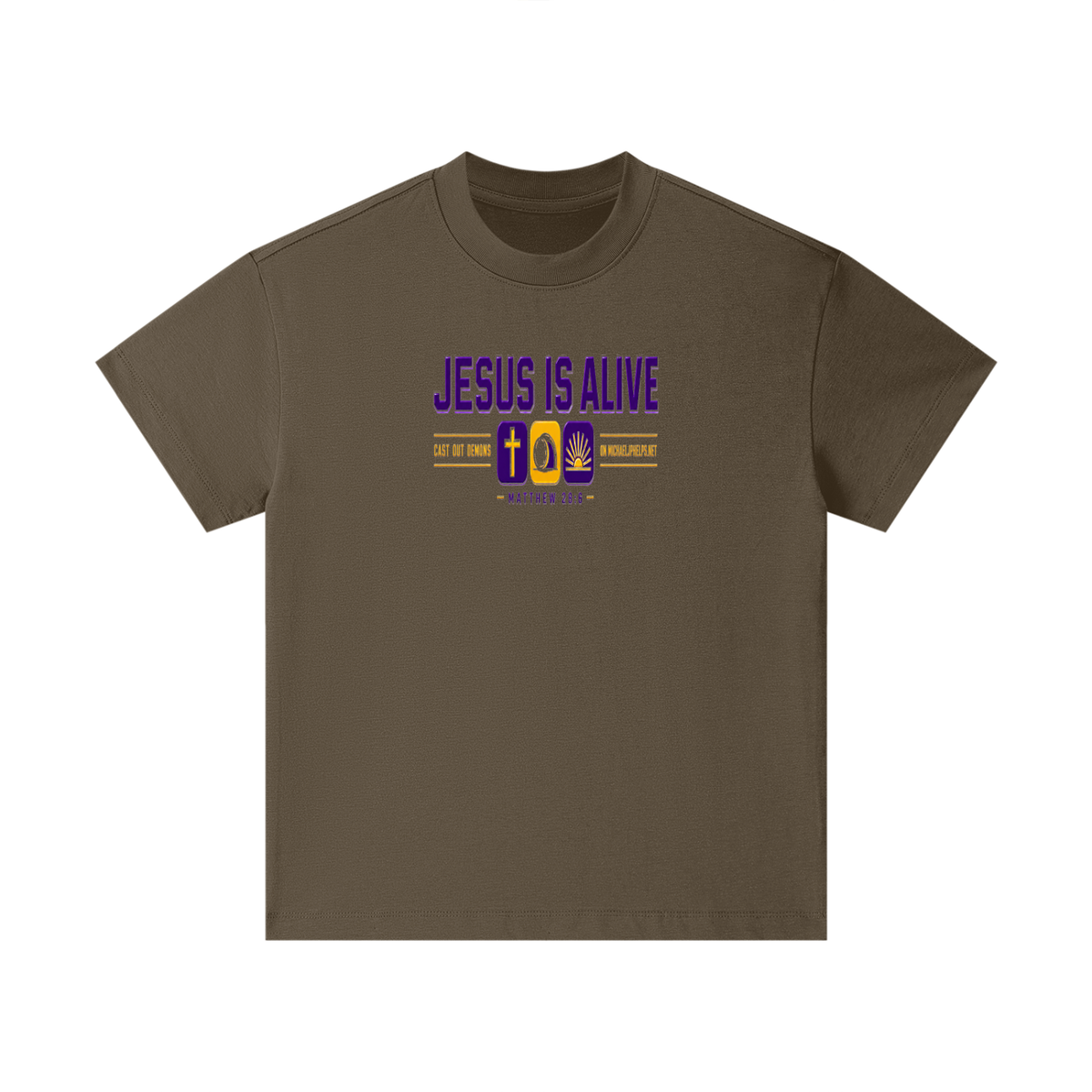 JESUS IS ALIVE CAST OUT DEMONS ON MICHAELJPHELPS.NET Kids T-Shirt