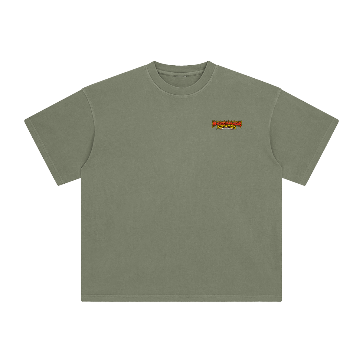 THE WEAPONS OF OUR WAREFARE ARE NOT CARNAL (2 CORINTHIANS 10:4) T-Shirt