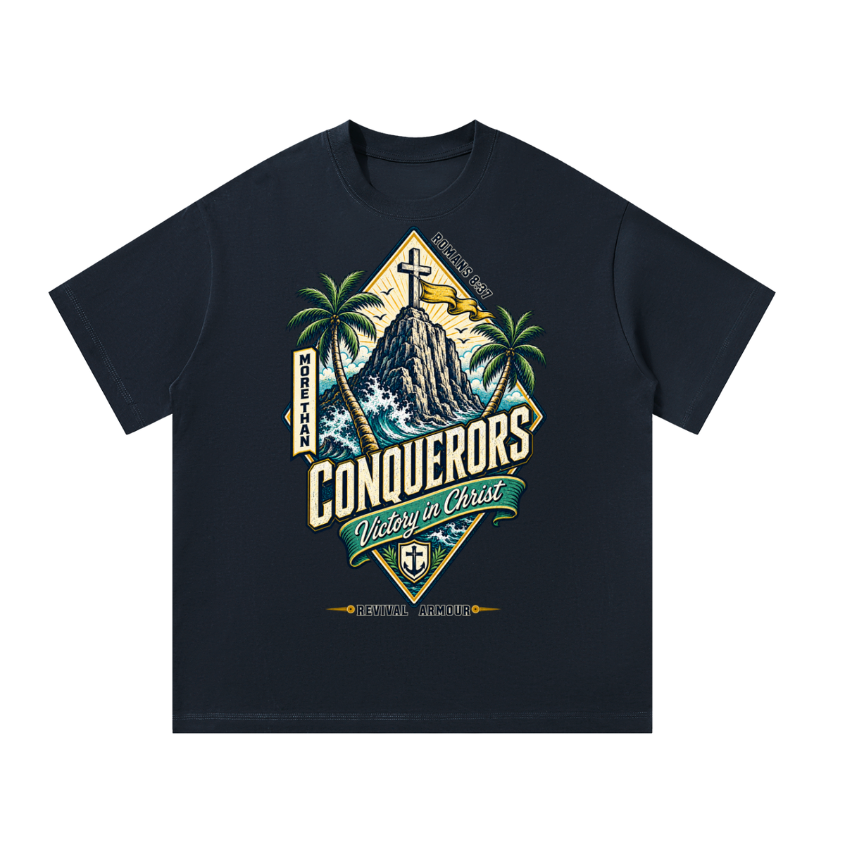 More than conquerors victory in Christ T-Shirt