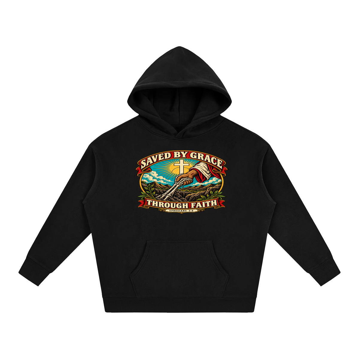 Saved by Grace through Faith Hoodie