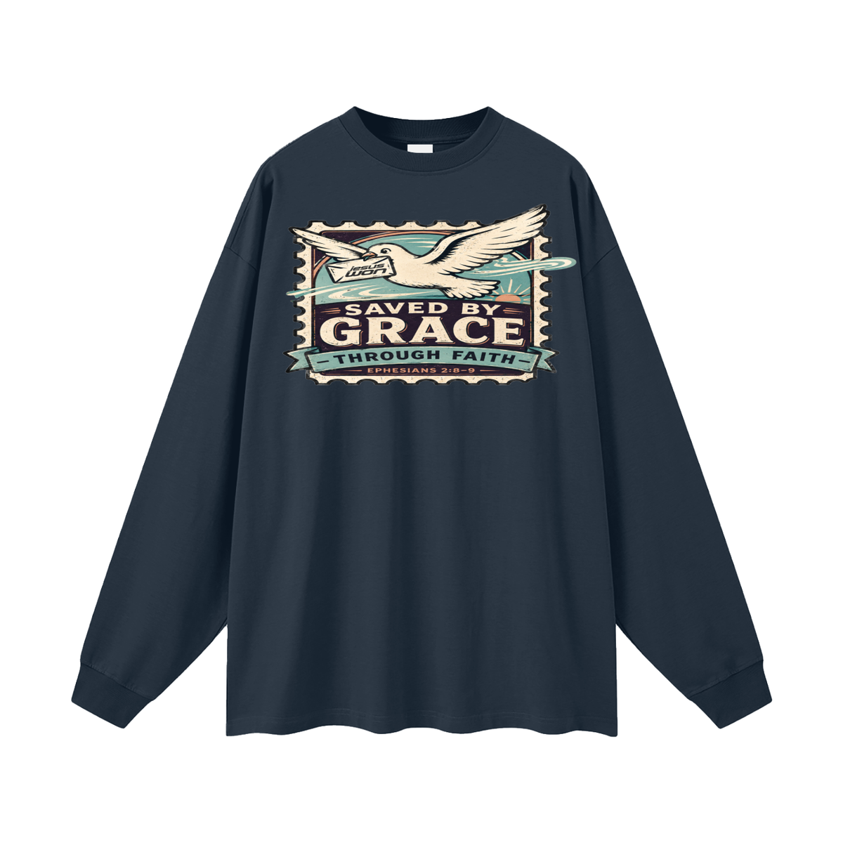Saved by Grace through Faith Long Sleeve T-Shirt