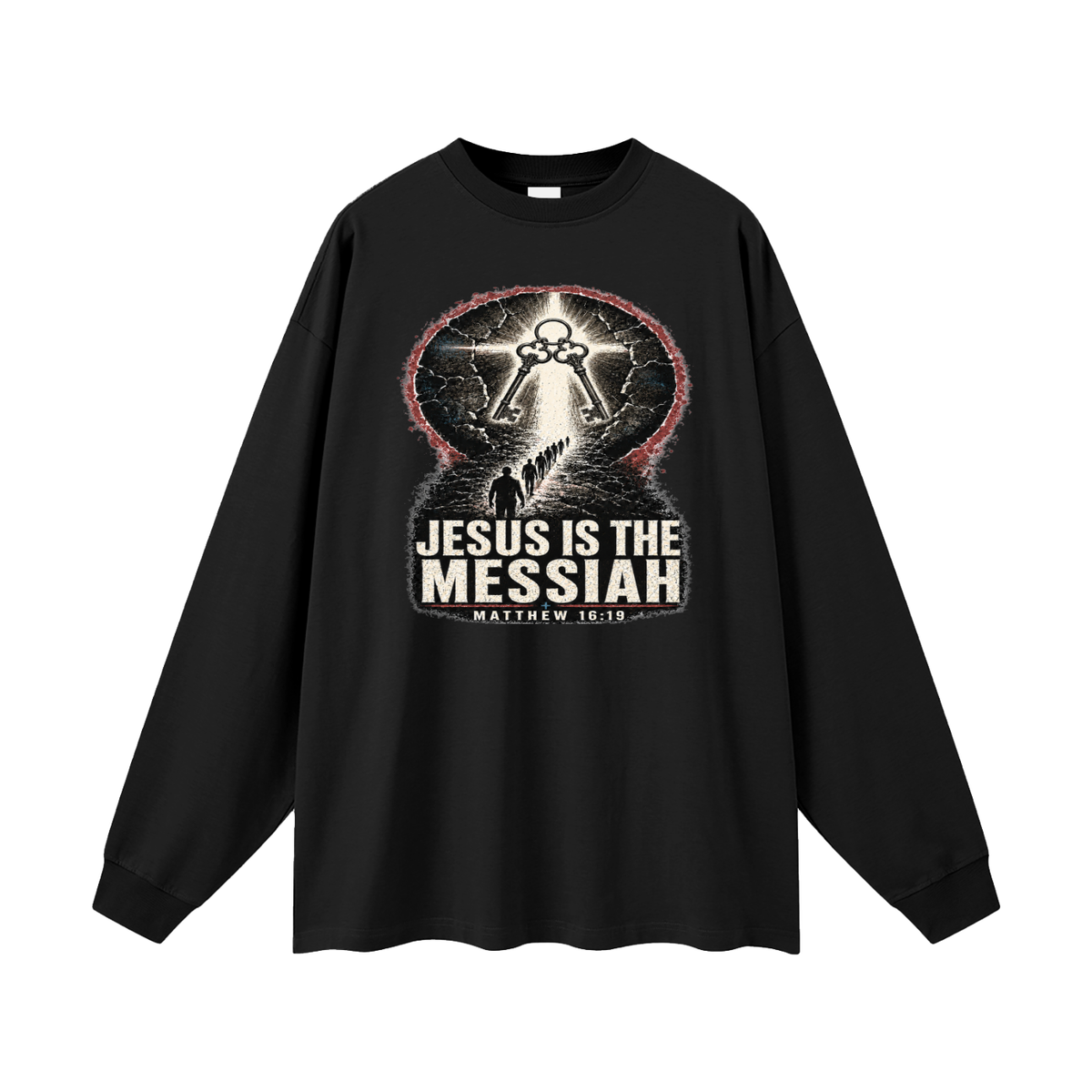 JESUS IS THE MESSIAH + MATTHEW 16:19 Long Sleeve T-Shirt