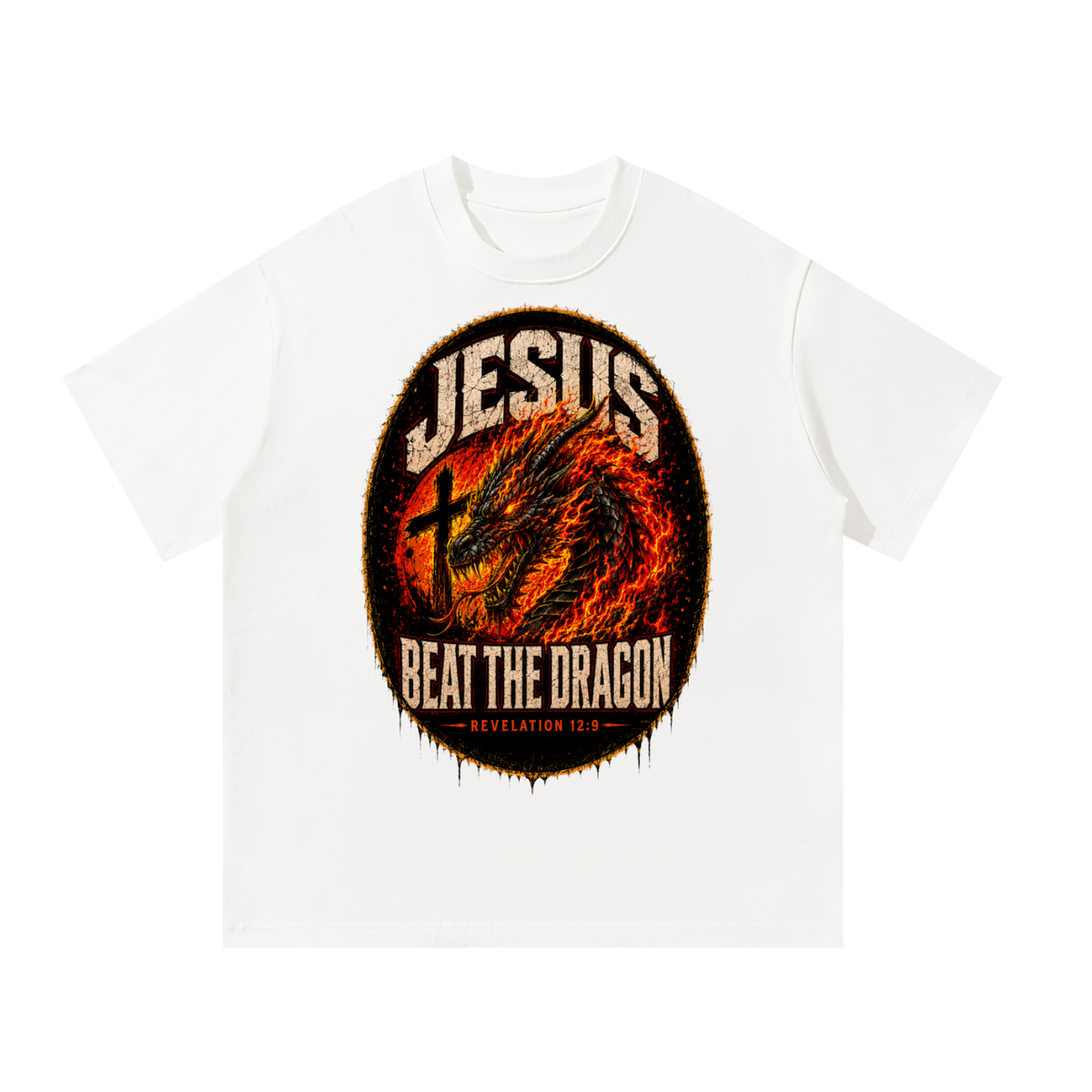 Jesus beat the dragon T-Shirt