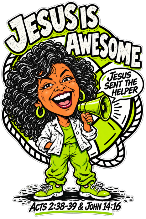 JESUS IS AWESOME JESUS SENT THE HELPER youth T-shirt