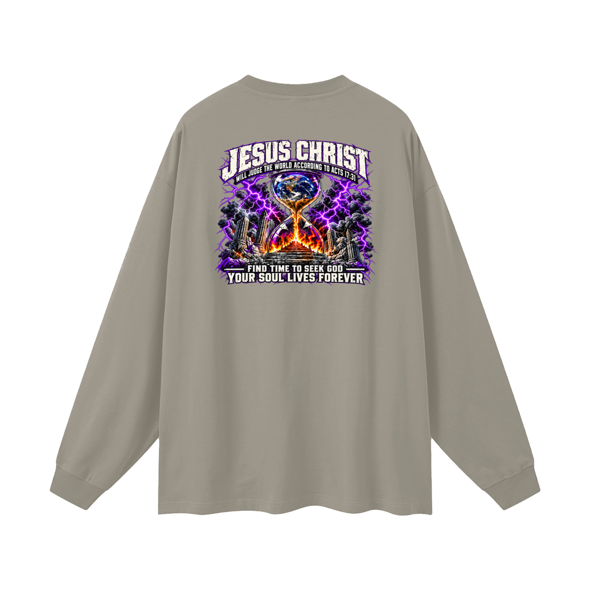 THE STRUGGLE IS REAL BUT SO IS JESUS - INSPIRED BY 1 PETER 5:10 - Long Sleeve T-Shirt