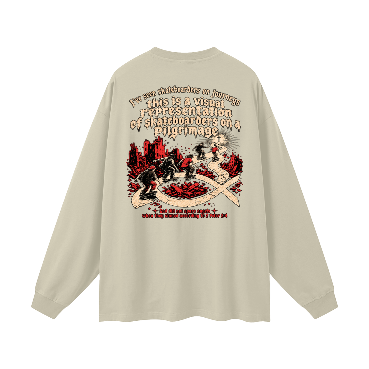 skateboarders on a pilgrimage Long Sleeve T-Shirt