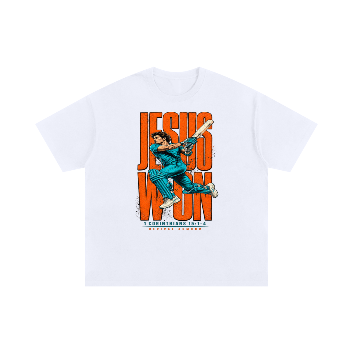 JESUS WON 1 CORINTHIANS 15:1-4 REVIVAL ARMOUR T-Shirt