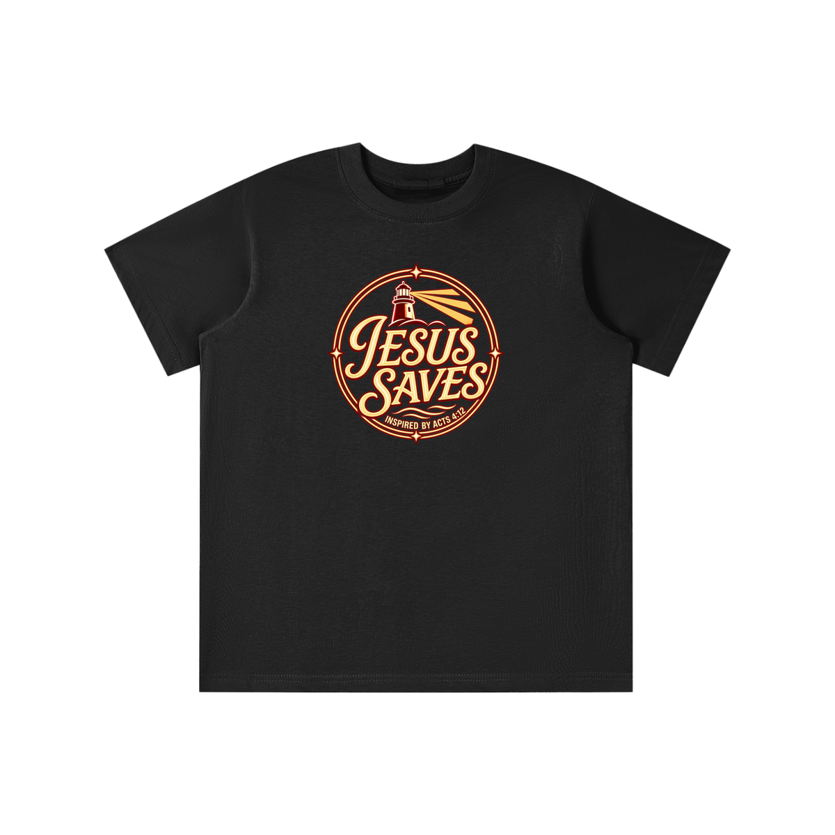JESUS SAVES INSPIRED BY ACTS 4:12 youth T-shirt