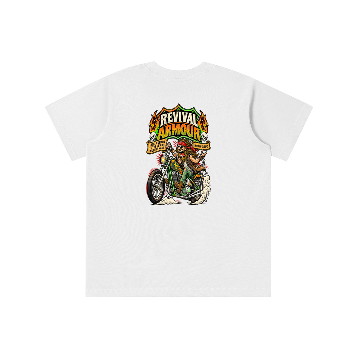 JESUS SAVES REVIVAL ARMOUR SEND A DEMON TO THE DESERT IN THE NAME OF JESUS youth T-shirt