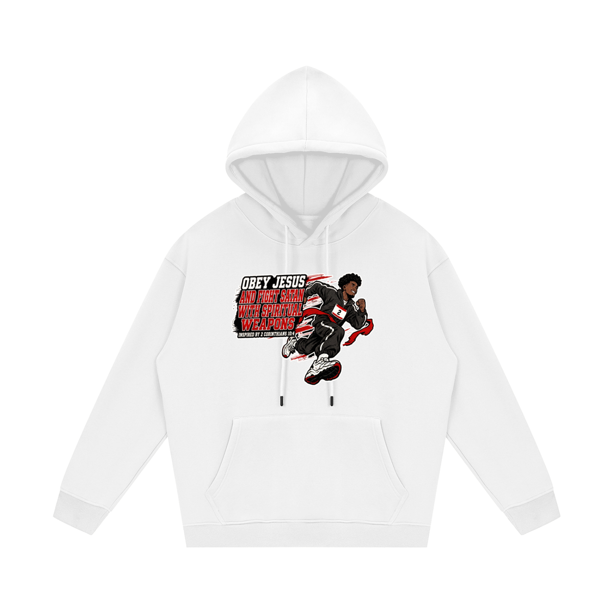 OBEY JESUS AND FIGHT SATAN WITH SPIRITUAL WEAPONS INSPIRED BY 2 CORINTHIANS 10:4 Hoodie