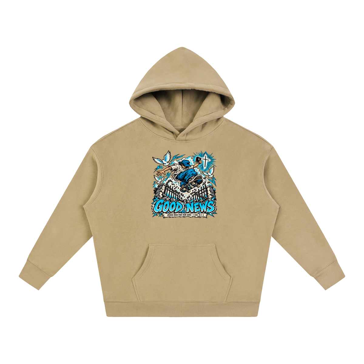 GOOD NEWS JESUS DIED FOR OUR SINS - 1 COR. 15:1-4 *that's not a quote Hoodie