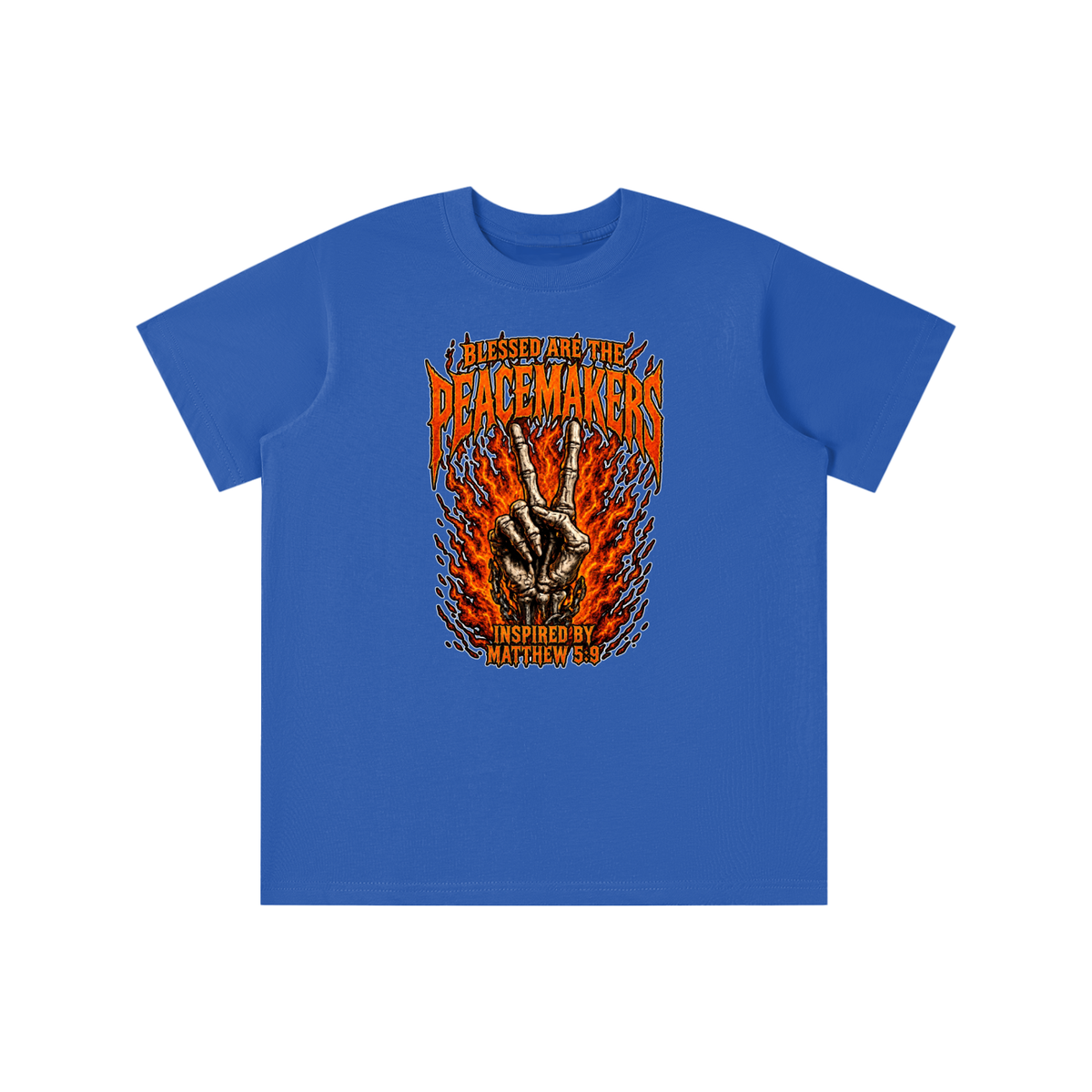 BLESSED ARE THE PEACEMAKERS INSPIRED BY MATTHEW 5:9 youth T-shirt