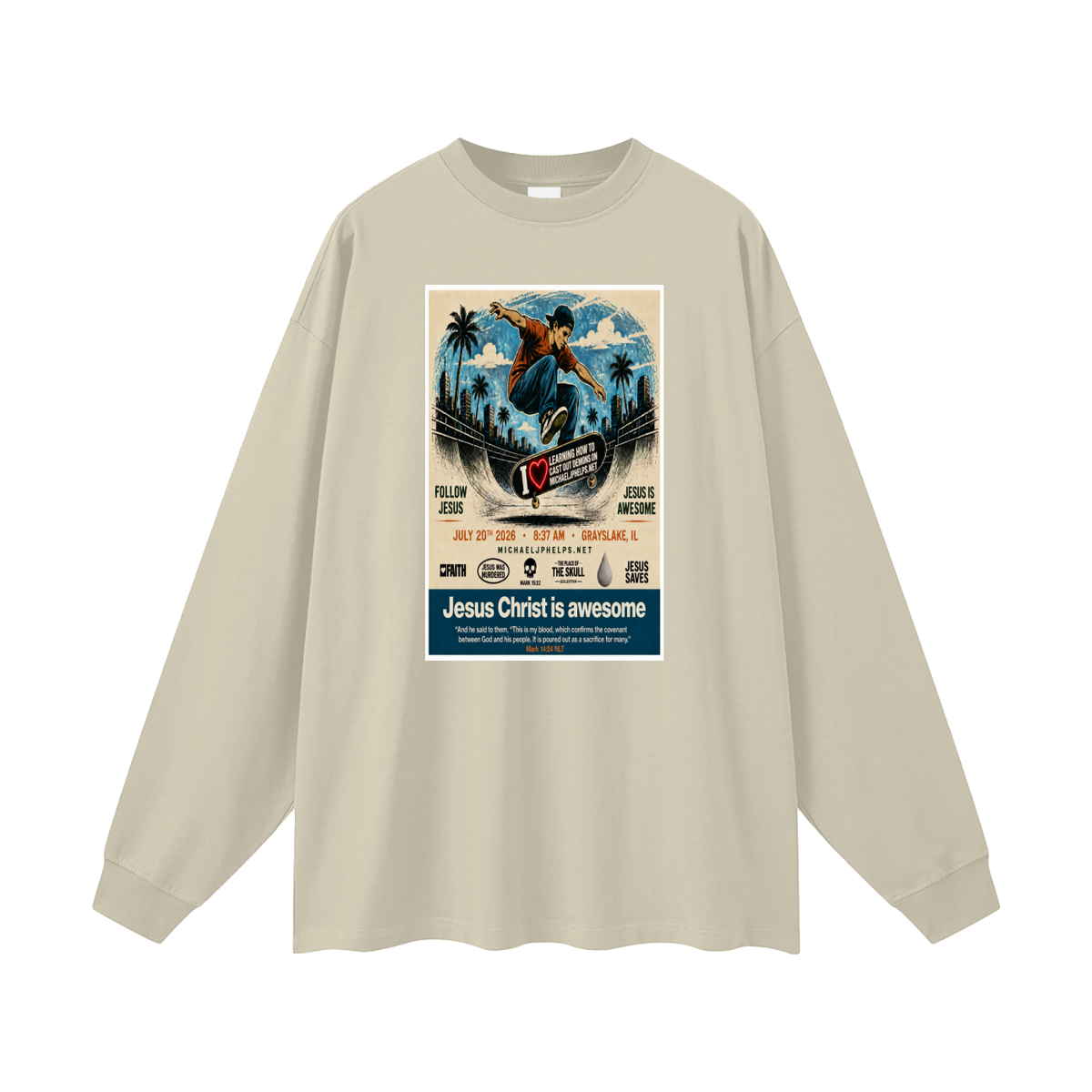 Jesus is awesome Long Sleeve T-Shirt